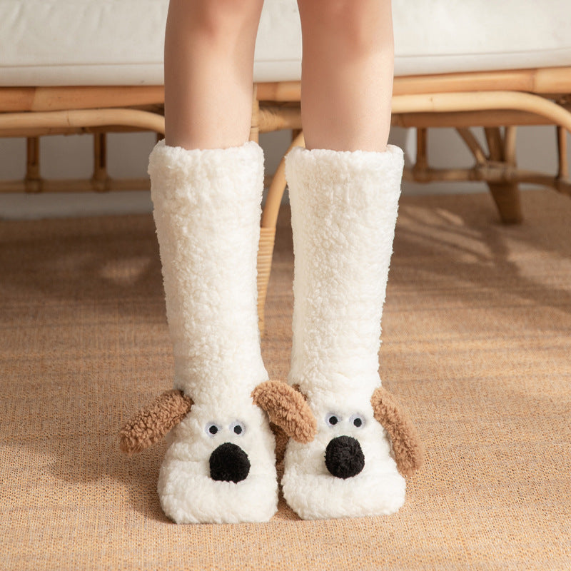 Cozy Paws Plush Floor Socks