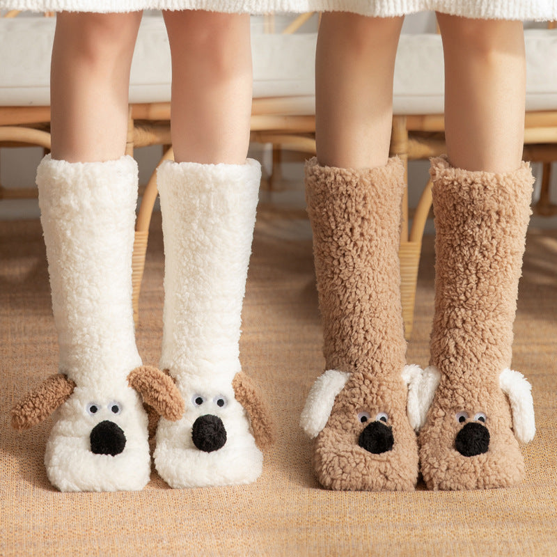 Cozy Paws Plush Floor Socks