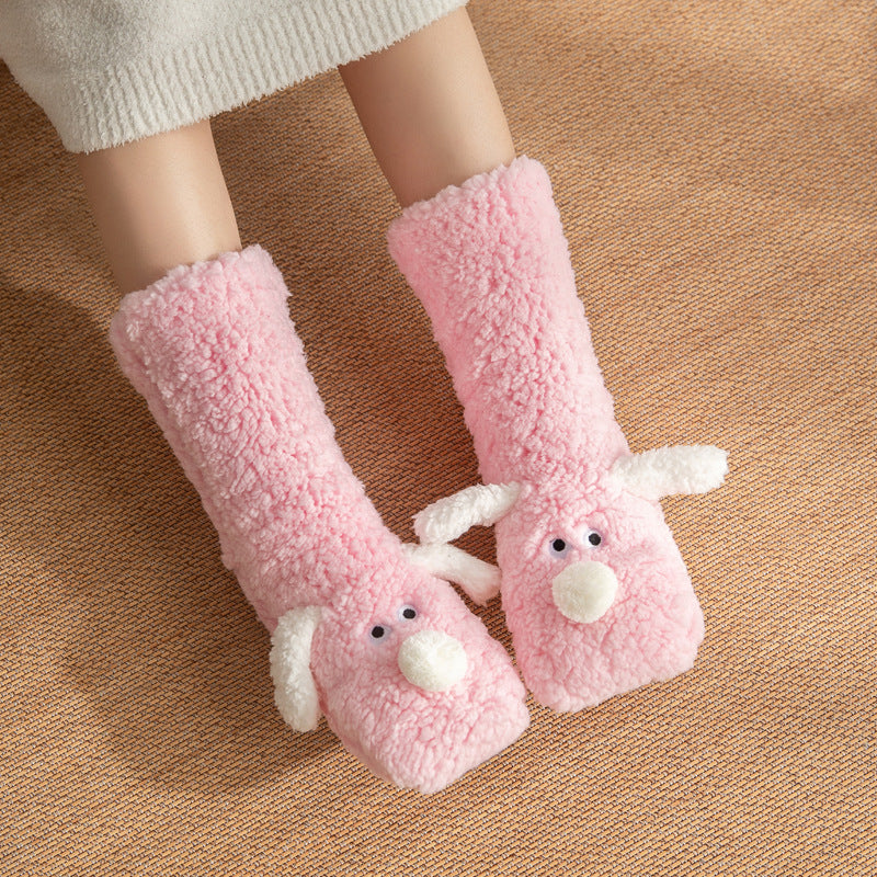 Cozy Paws Plush Floor Socks