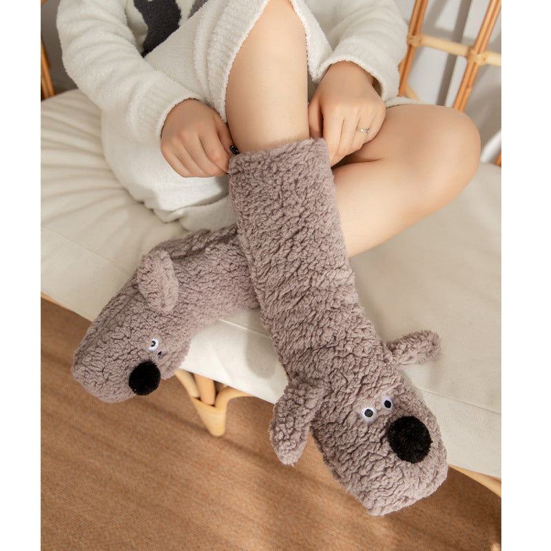 Cozy Paws Plush Floor Socks