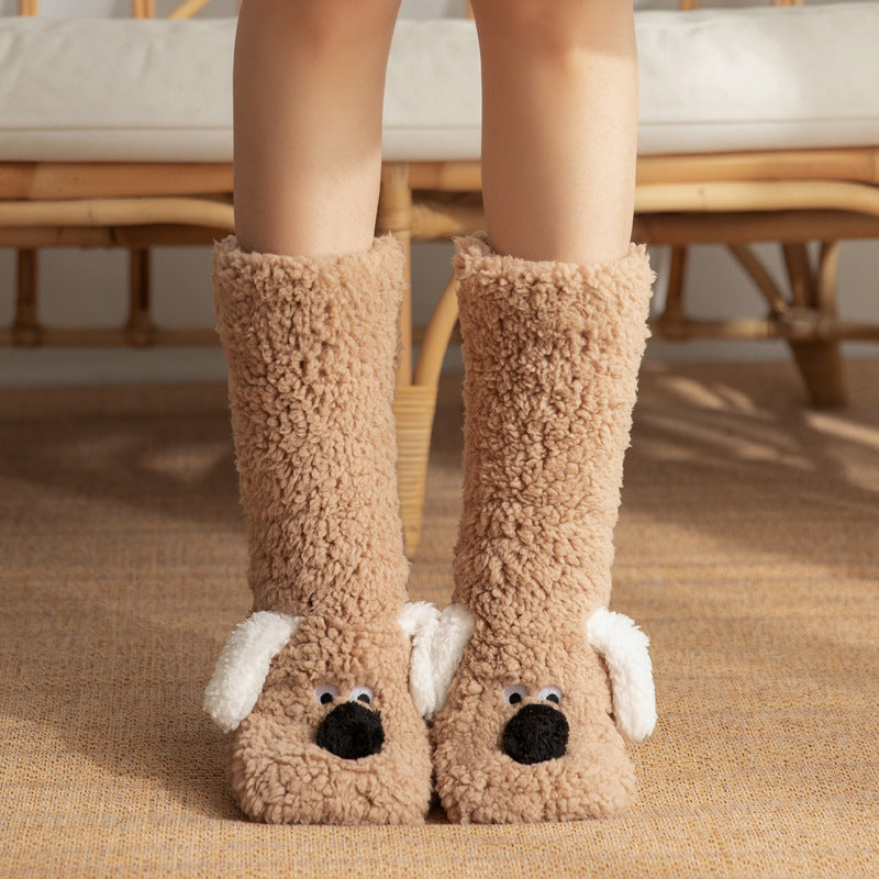 Cozy Paws Plush Floor Socks
