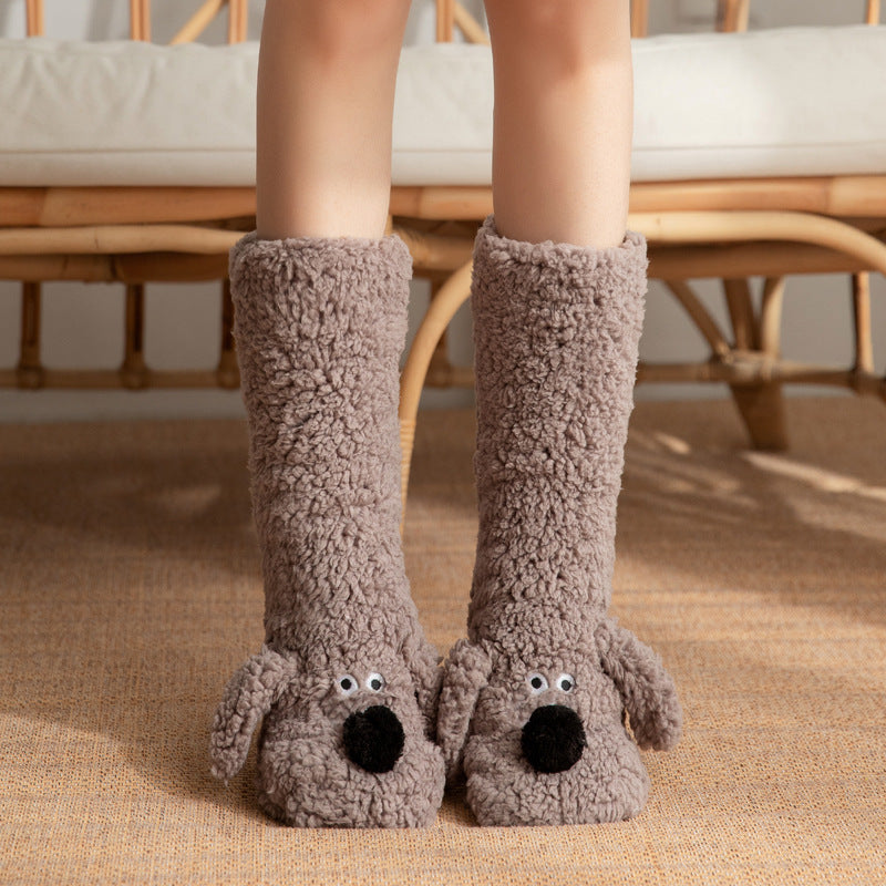 Cozy Paws Plush Floor Socks