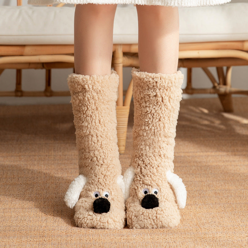 Cozy Paws Plush Floor Socks