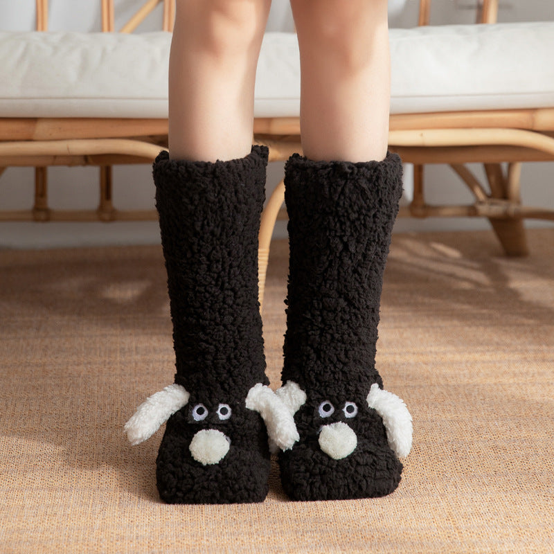 Cozy Paws Plush Floor Socks