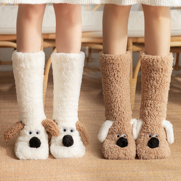 Cozy Paws Plush Floor Socks
